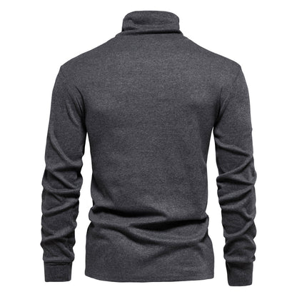 MAOXIANGSHOP 2025 Cross-border new popular autumn texture men's top casual men's bottoming shirt 2025 skin-friendly and breathable wholesale