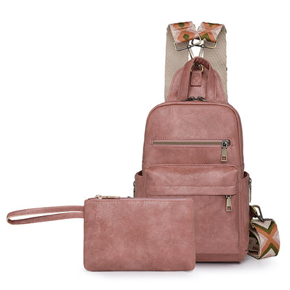 MAOXIANGSHOP 2025 popular new women's backpack, 2025 retro fashion women's bag,  hot-selling commuter breast bag, backpack.