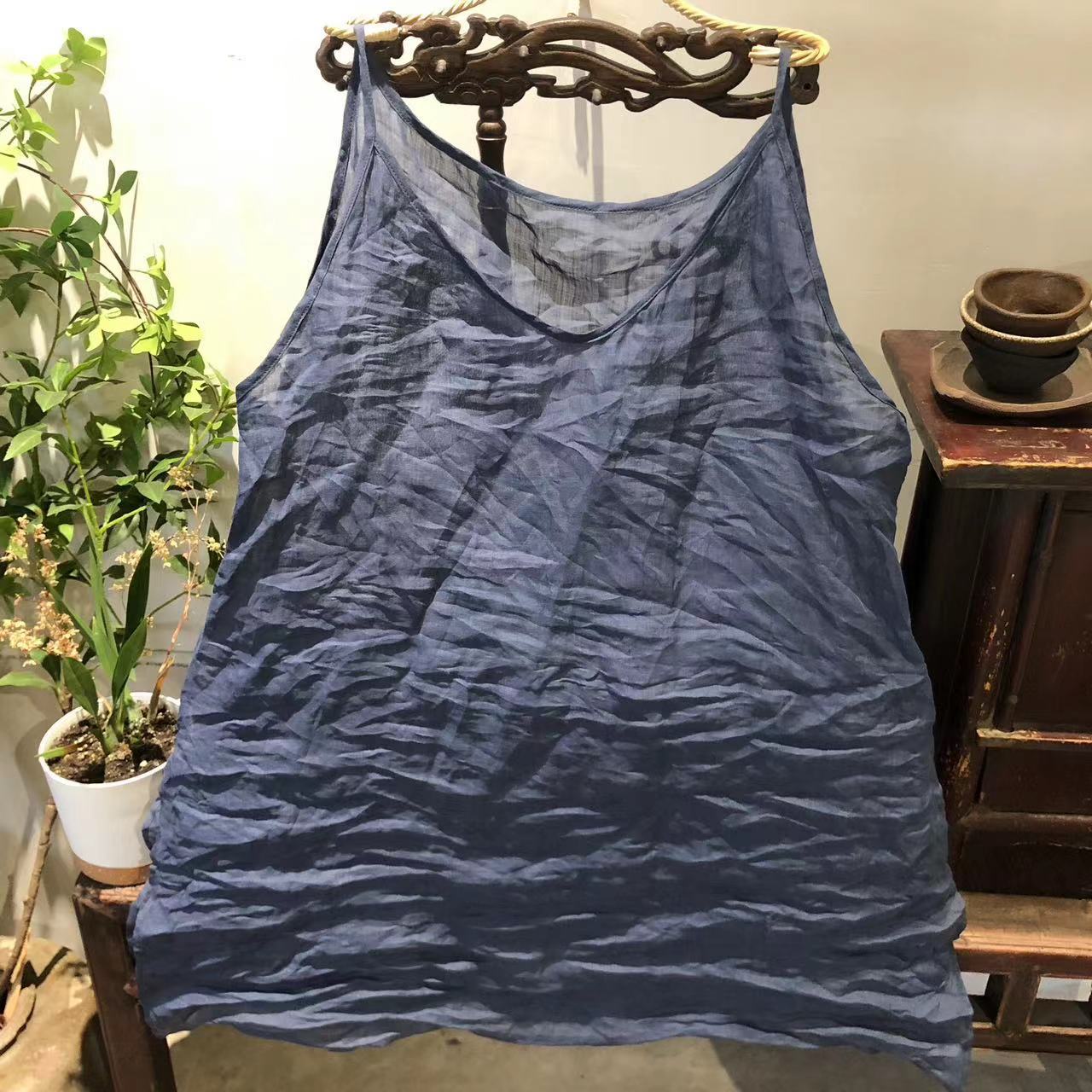 2025 23/3/Bamboo/Spring and summer literary and leisure basic solid color medium and long inner sling