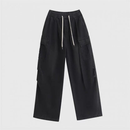 maoxiangshop-shop summer outfits men Jinbukang Japanese Cityboy Denim Pants Men's Spring and Autumn plus Size Overalls Ins Trendy High Street Ruan Handsome Loose