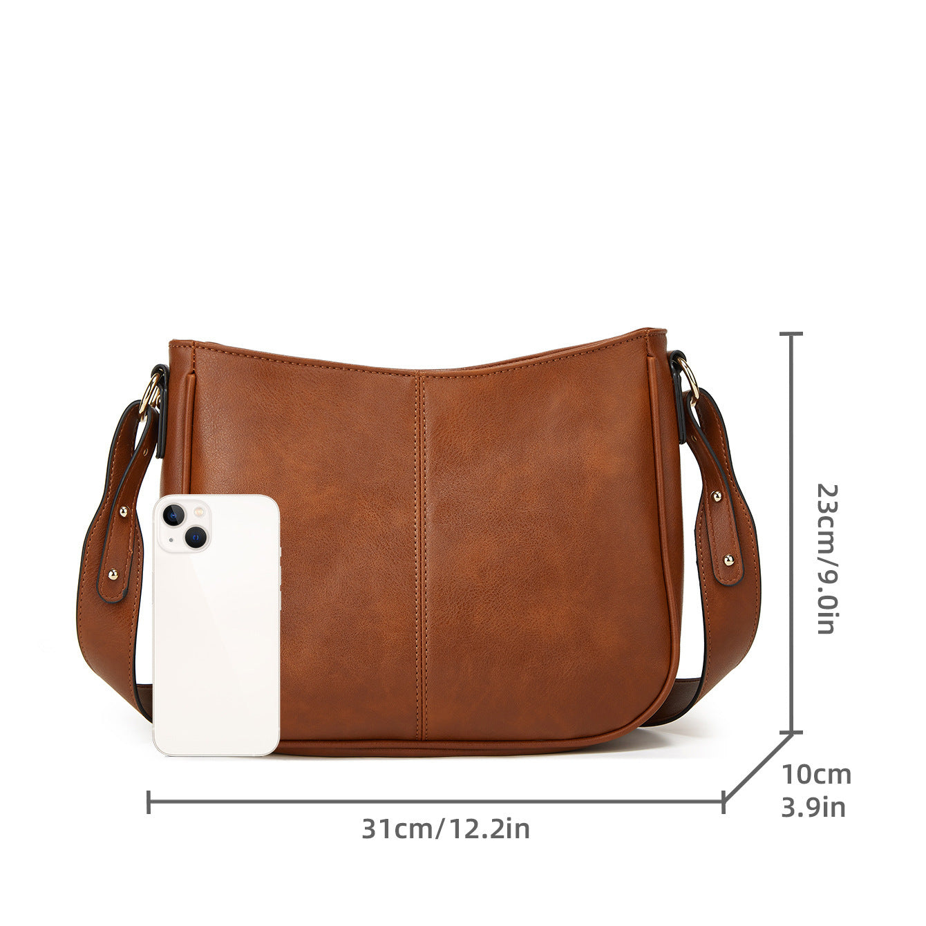 MAOXIANGSHOP small bag women's popular new retro simple messenger bag fashion shoulder underarm bag bucket bag trend
