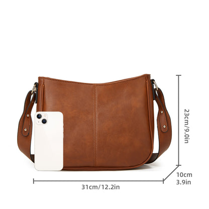 MAOXIANGSHOP small bag women's popular new retro simple messenger bag fashion shoulder underarm bag bucket bag trend