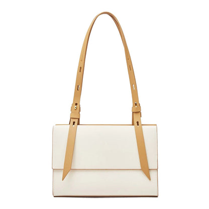 2025 Leather niche design commuter women's large-capacity tote bag shoulder underarm bag new wedding bag trendy simple and versatile