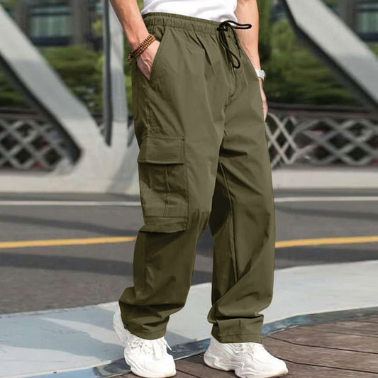 maoxiangshop-shop guy outfits New Summer Youth Casual Pants Men's Loose Straight Casual Trousers Men