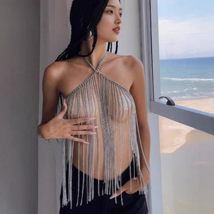 2025 L4981Y metal chain body chain цепочки для тела body chain real shot