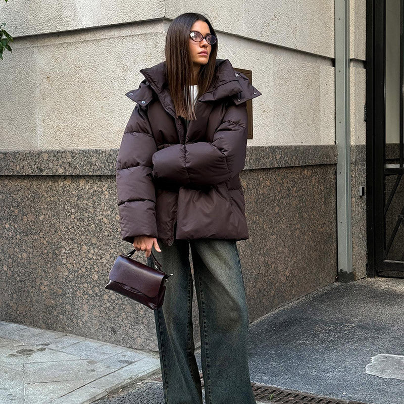 MAOXIANGSHOP 2025 Real shot - New cotton-padded jacket popular autumn and winter fashion  new cotton-padded jacket women's loose