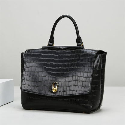 2025 Handbag  fashion stone pattern bag women's New hot-selling shoulder bag large capacity simple commuter tote bag