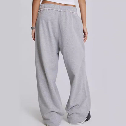 maoxiangshop outfit inspo Gray Casual Pants Sweatpants Street Style Baggy Sweatpants Trousers Autumn and Winter New