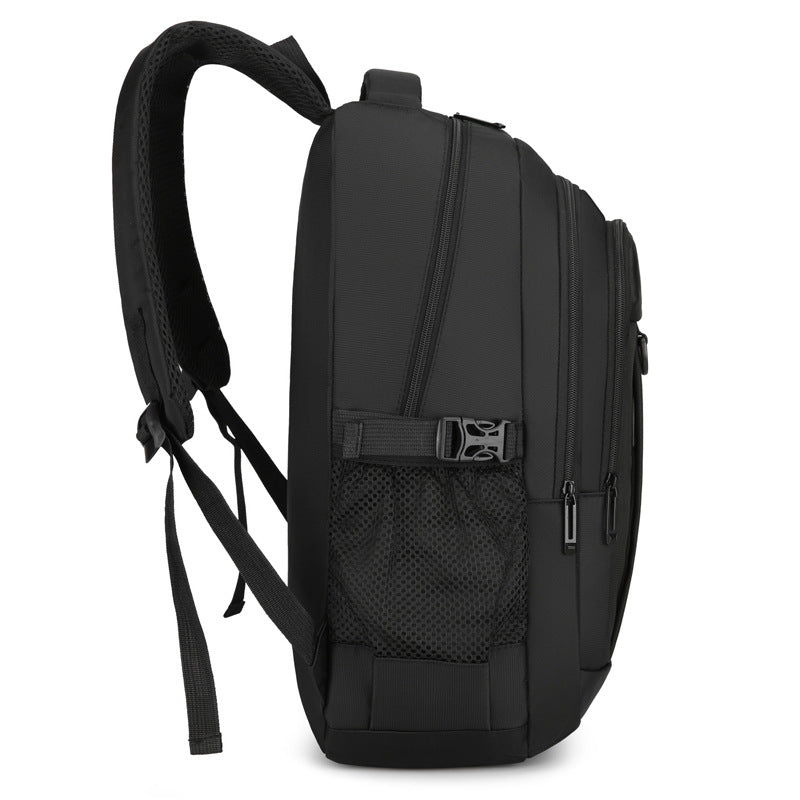 2025 Large Capacity Backpack Men's College Students Junior High School Students School Bag Business Computer Backpack Casual Light Travel Bag