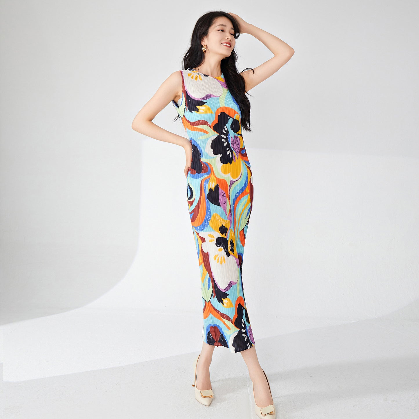 dress summer women's new sleeveless bottoming skirt temperament elegant hip skirt fashionable versatile one-step long dress