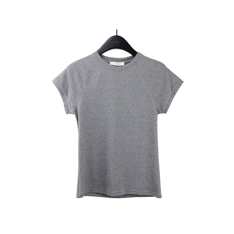 2025 [7 colors optional] Crew neck net version short-sleeved T-shirt women's 2025 spring and summer new Korean version casual versatile top T026