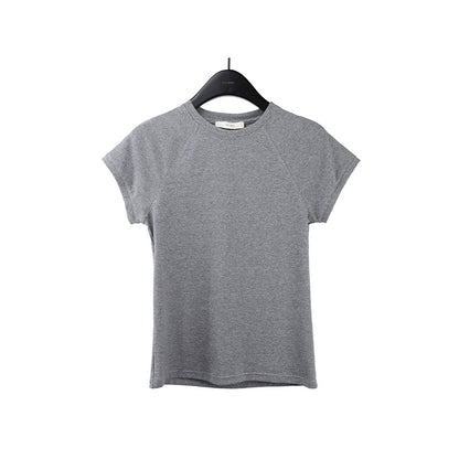 2025 [7 colors optional] Crew neck net version short-sleeved T-shirt women's 2025 spring and summer new Korean version casual versatile top T026