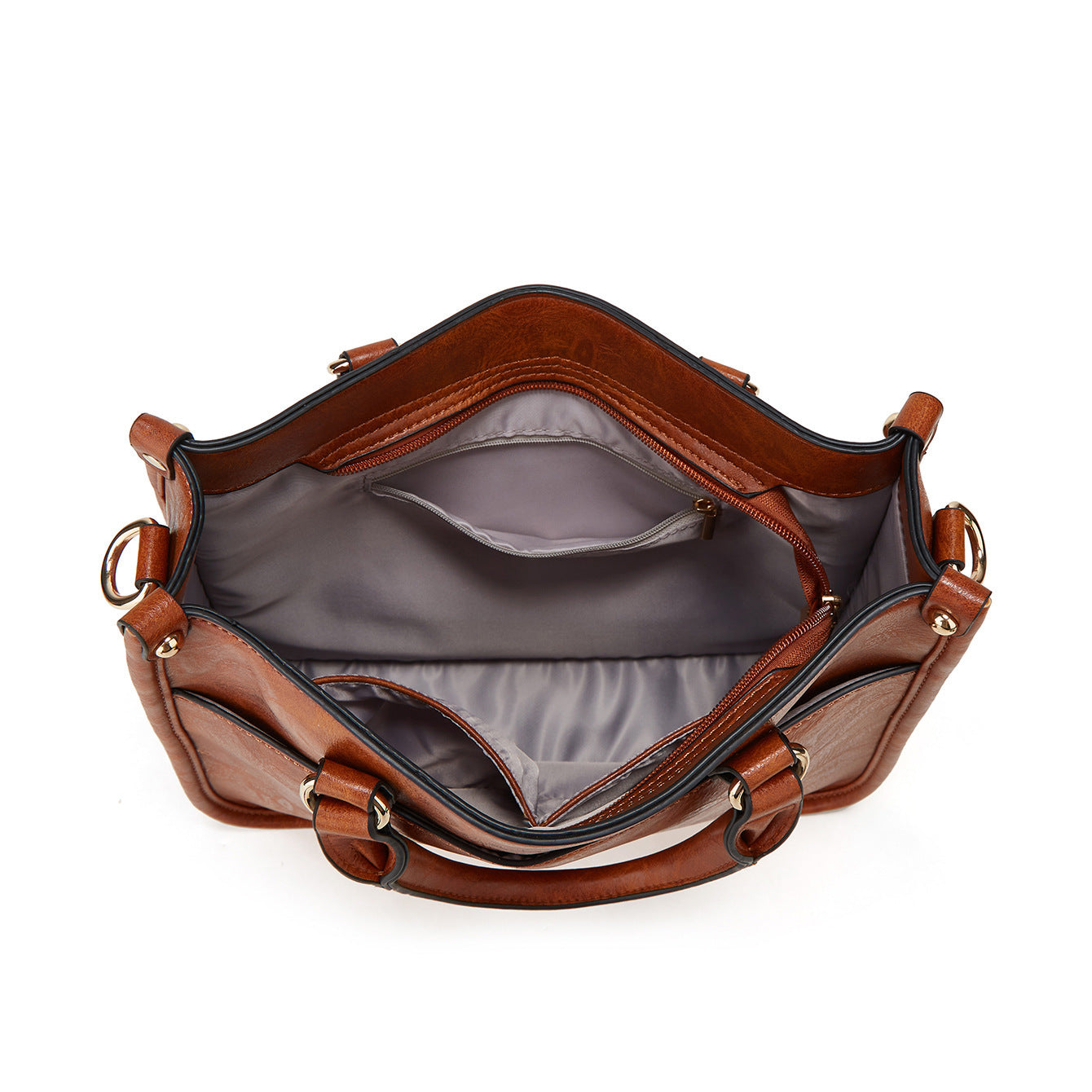 MAOXIANGSHOP Hot trade bag women's popular new women's bag 2025 retro tote bag single shoulder casual simple wide shoulder strap messenger bag