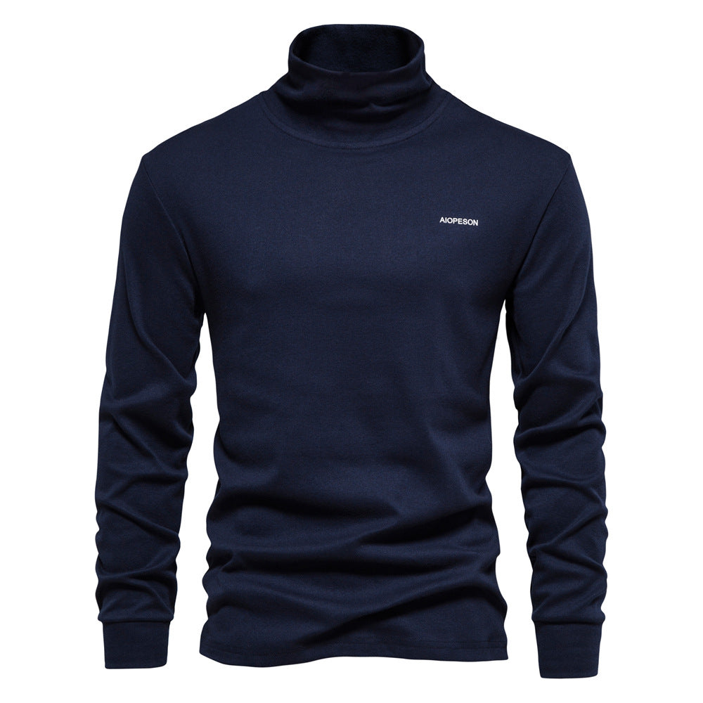 MAOXIANGSHOP 2025 Cross-border new popular autumn texture men's top casual men's bottoming shirt 2025 skin-friendly and breathable wholesale