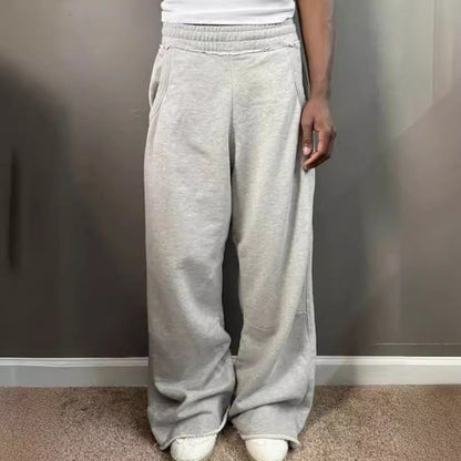 maoxiangshop outfit inspo Gray Casual Pants Sweatpants Street Style Baggy Sweatpants Trousers Autumn and Winter New