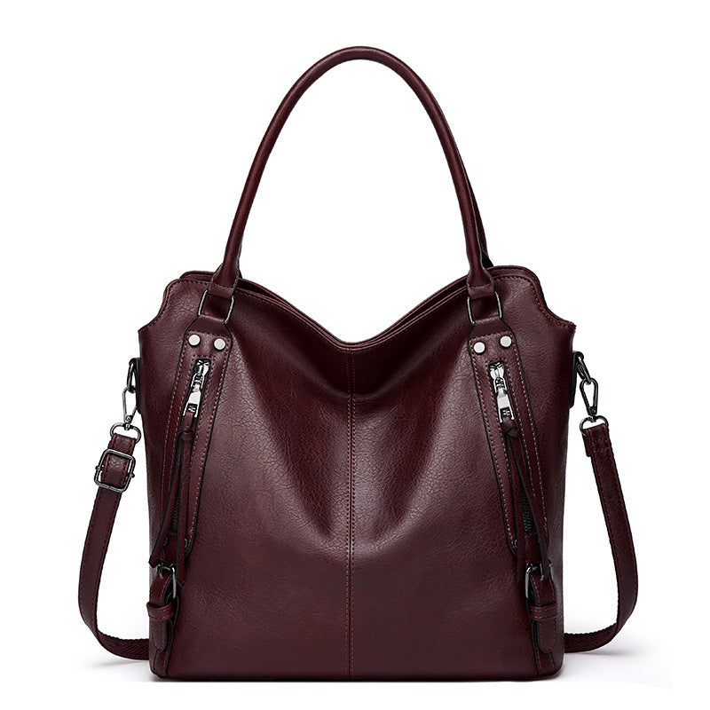 MAOXIANGSHOP popular New Women's Bag 2025 Large Bag Hot Trade Portable Tote Bag Soft Leather Large Capacity Shoulder Crossbody Women's Bag