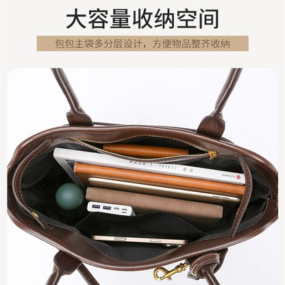 2025 Autumn and winter shoulder bag fashionable retro women's bag high-end simple handbag bag commuter tote bag women's wholesale