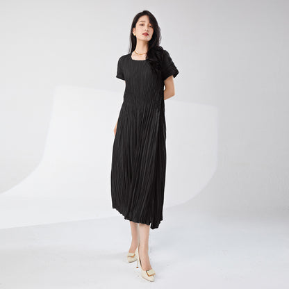 dress loose women's summer new light and breathable loose lace-up thin a-word skirt versatile medium and long skirt