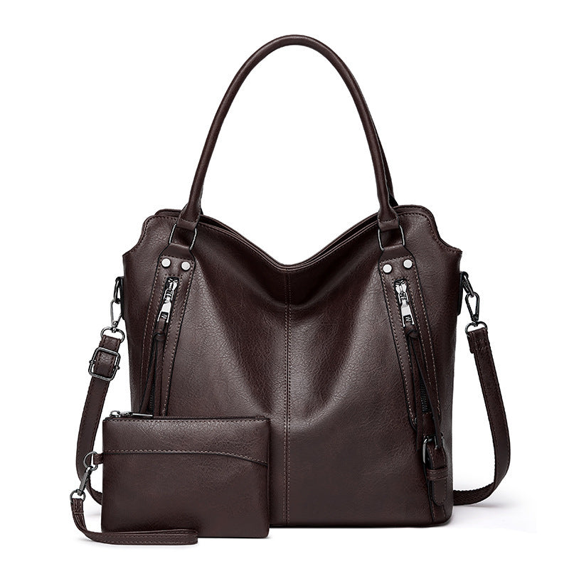 MAOXIANGSHOP popular New Women's Bag 2025 Large Bag Hot Trade Portable Tote Bag Soft Leather Large Capacity Shoulder Crossbody Women's Bag