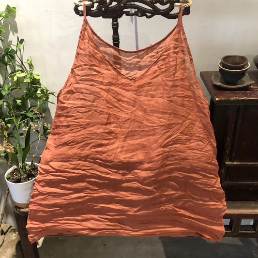 2025 23/3/Bamboo/Spring and summer literary and leisure basic solid color medium and long inner sling