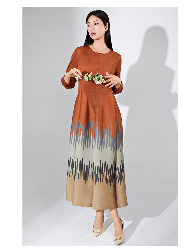 2025 Popular trade women's clothing source foundry to change the style, change the size, custom pleated dress, loose skirt dress
