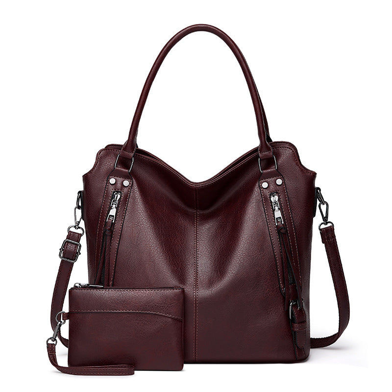 MAOXIANGSHOP popular New Women's Bag 2025 Large Bag Hot Trade Portable Tote Bag Soft Leather Large Capacity Shoulder Crossbody Women's Bag