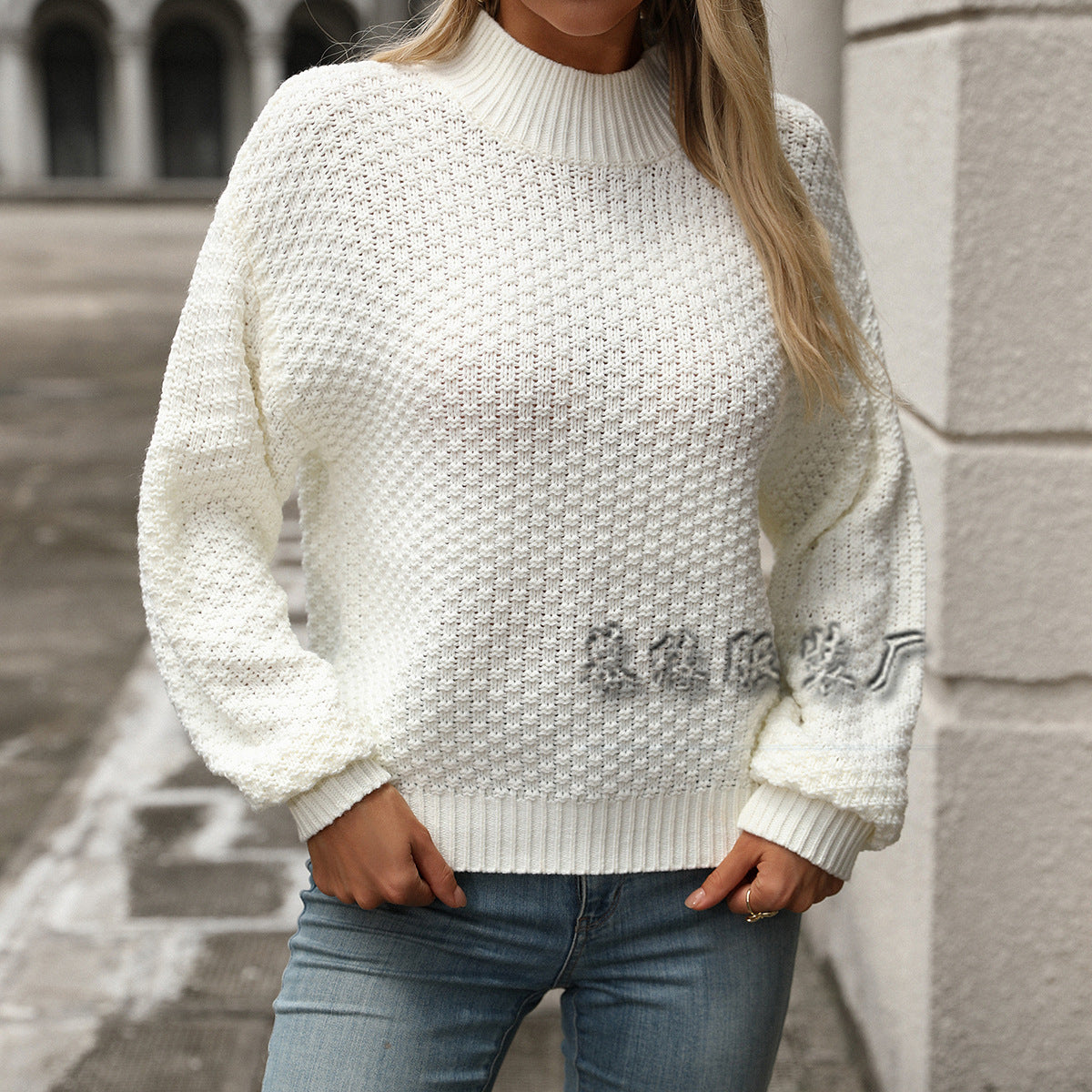 MAOXIANGSHOP New autumn and winter   new small turtleneck solid color knitted sweater pullover temperament commuter long-sleeved sweater women