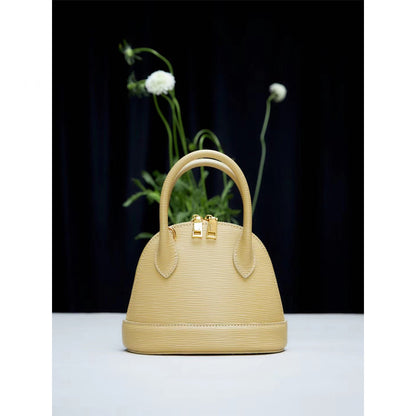 2025 Shell bag women's  summer new red wedding bag bridal bag shoulder crossbody handbag genuine leather women's bag