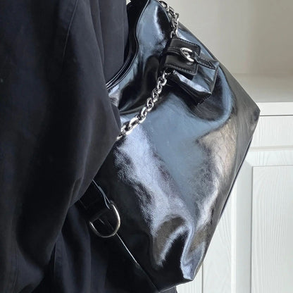 MAOXIANGSHOP 2025 Lazy wind casual big bag women 2025 2025 retro chain bag commuter shoulder tote bag manufacturer wholesale