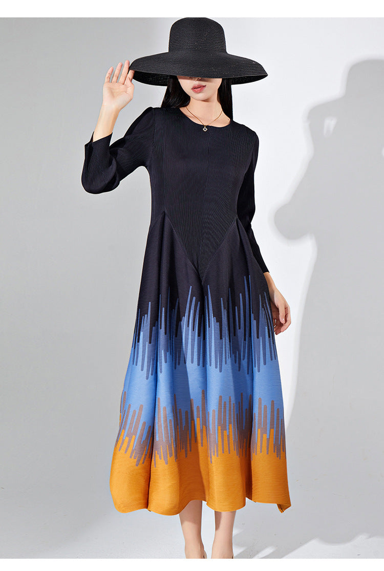 2025 Popular trade women's clothing source foundry to change the style, change the size, custom pleated dress, loose skirt dress
