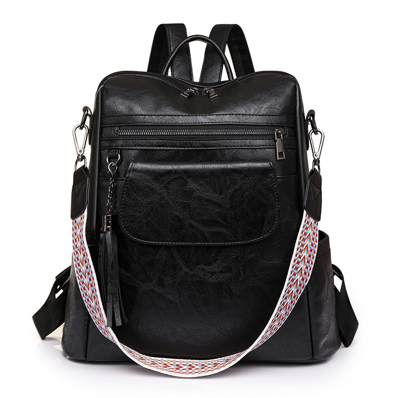 MAOXIANGSHOP 2025 new backpack women's large-capacity retro dual-purpose shoulder messenger bag casual women's backpack
