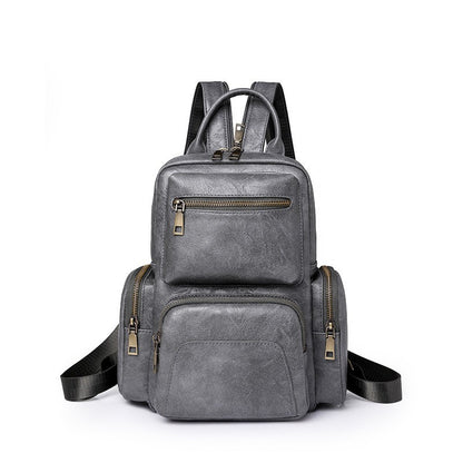 MAOXIANGSHOP 2025 women's bags retro PU small backpacks outdoor leisure travel breast bags women's new dual-purpose women's backpacks