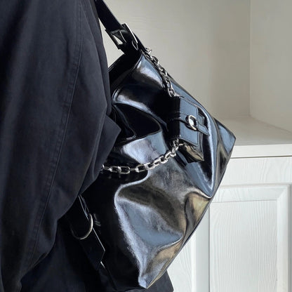 MAOXIANGSHOP 2025 Lazy wind casual big bag women 2025 2025 retro chain bag commuter shoulder tote bag manufacturer wholesale