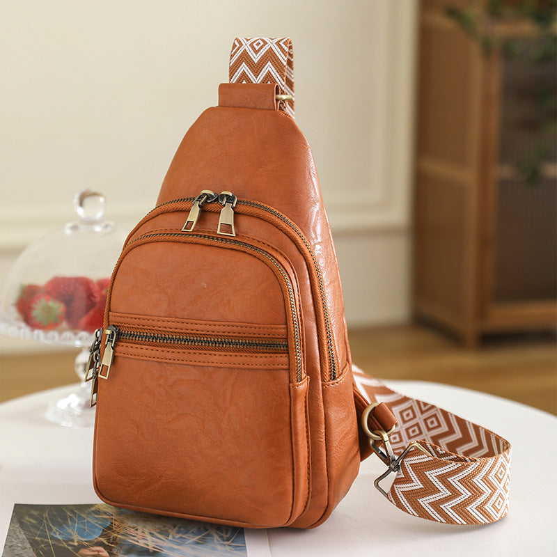 MAOXIANGSHOP 2025 Wholesale women's breast bags, New genderless bags, breast bags, women's fashion retro messenger bags, fanny packs