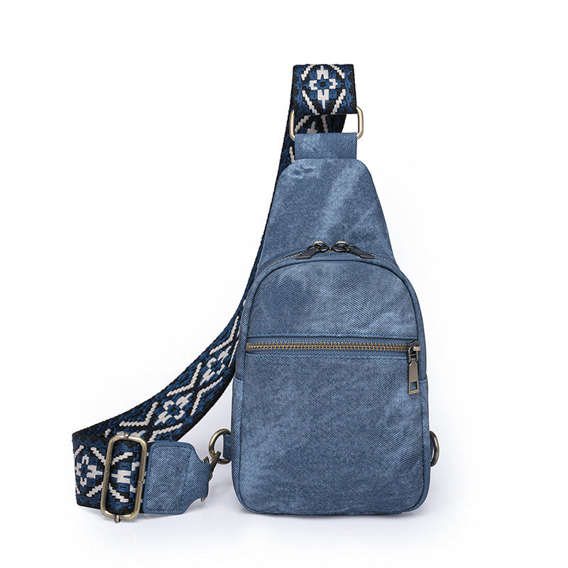 MAOXIANGSHOP 2025 retro small satchel women's fanny pack women's trendy fashion women's breast bag leisure outdoor travel messenger bag wholesale