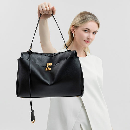 2025 Tote bag B home with the same large-capacity commuter bag, fashionable and simple rodeo women's bag, high-end casual shoulder bag