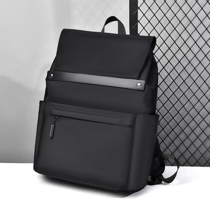 2025 New fashion casual backpack backpack men's high-end commuting computer bag large capacity simple casual bag men