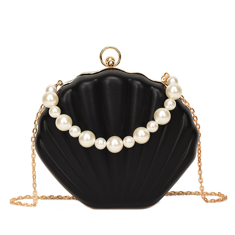 MAOXIANGSHOP 2025 Fashion popular pearl portable shell bag  New new candy color women's bag chain shoulder messenger bag bag