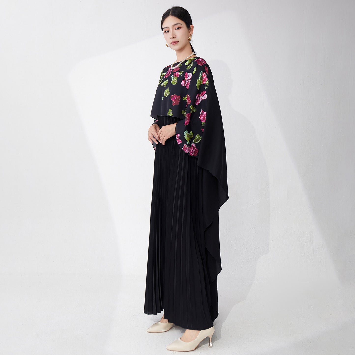 new women's clothing long dress summer high-quality temperament printing loose large-size irregular skirt