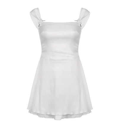 outfit inspo Spring and Summer Women's Clothing Style Street Hot Girl Fashion Front and Back Wear Chiffon Sling Dress Women
