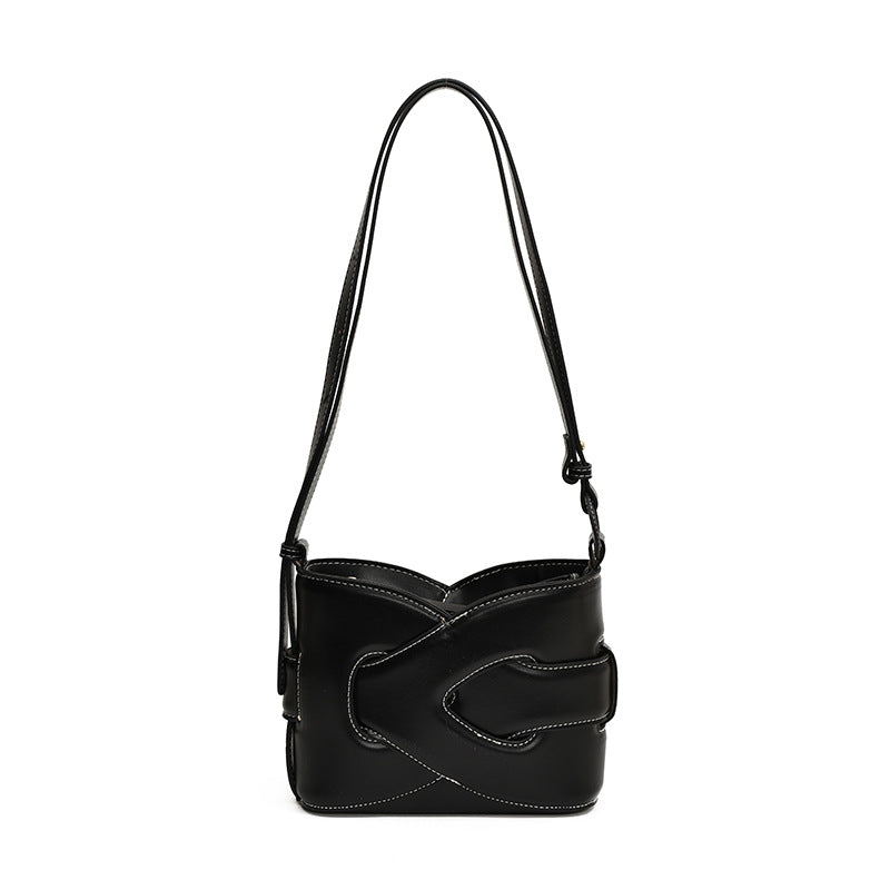 MAOXIANGSHOP 2025 High-end fashion women's bag popular new creative personalized shoulder bag geometric design niche trend oblique span bag