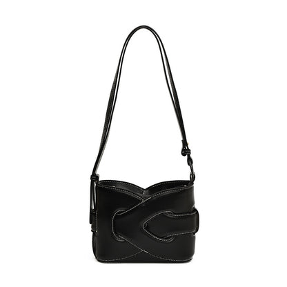 MAOXIANGSHOP 2025 High-end fashion women's bag popular new creative personalized shoulder bag geometric design niche trend oblique span bag