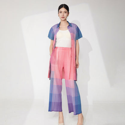 counter quality fashion suit women's summer new commuting versatile high sense fashion temperament two-piece set trendy