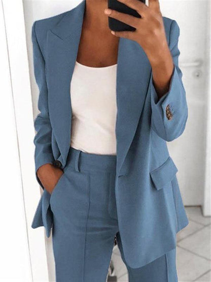 maoxiangshop-shop chuc 2024 Women's New Fashion High-End Slim Lapel Cardigan Temperament Suit Jacket Suit Women