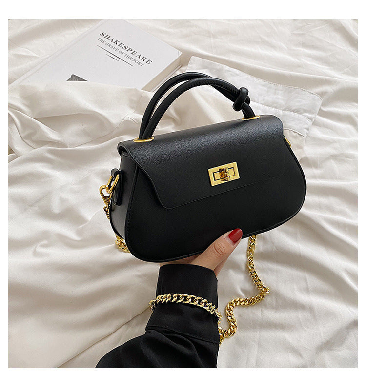 MAOXIANGSHOP 2025 High sense fashion portable small square bag women's small bag new Internet celebrity popular chain bag shoulder messenger bag
