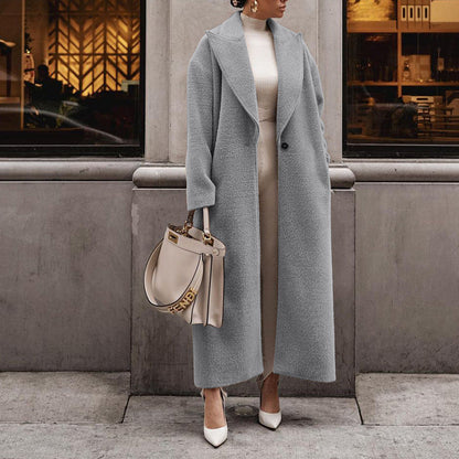 maoxiangshop outfit inspo fall 2024 Autumn and Winter Direct Selling Warm Coat Long Sleeve Lapel Women's Plush Top Women's Overcoat