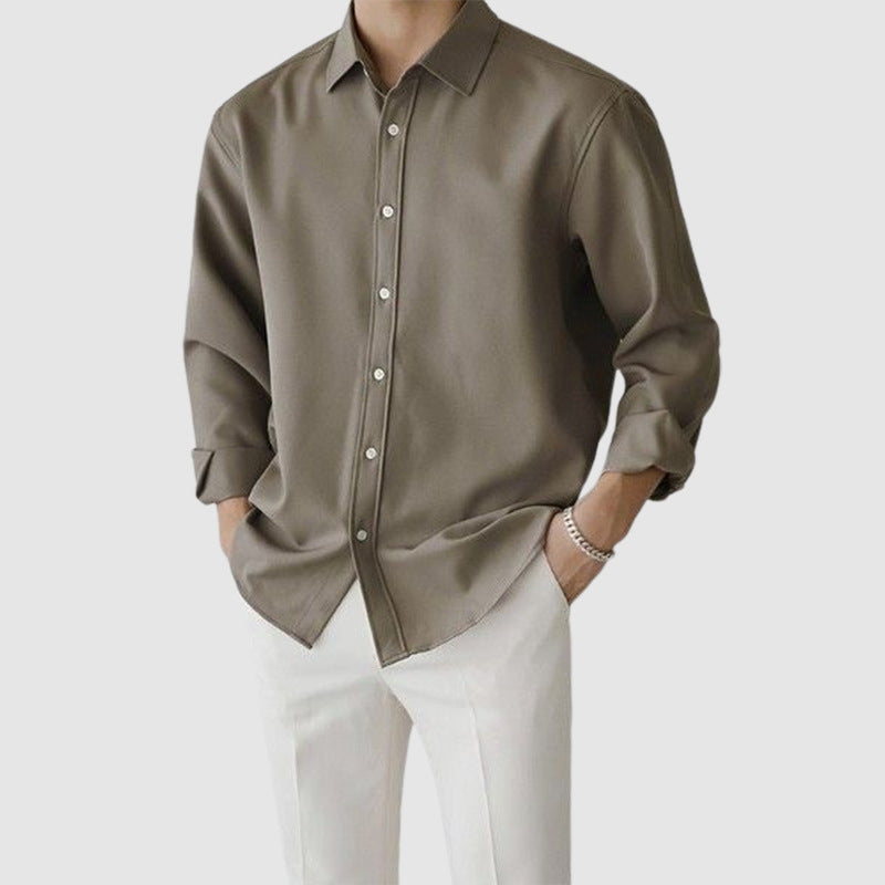 maoxiangshop-shop male teacher outfits Summer Digital Printing Solid Color Men's Clothing Beach Vacation Holiday Young Men's Fashion Shirt