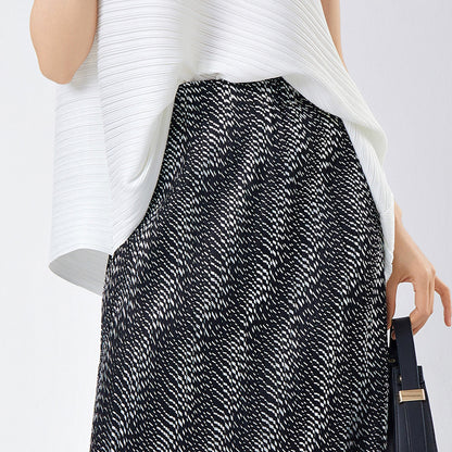 Shenzhen Nanyou women's clothing Sanzhai hot-selling fringed hip-wrapped skirt medium and long temperament versatile bronzing step skirt