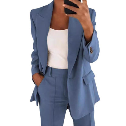 maoxiangshop-shop chuc 2024 Women's New Fashion High-End Slim Lapel Cardigan Temperament Suit Jacket Suit Women