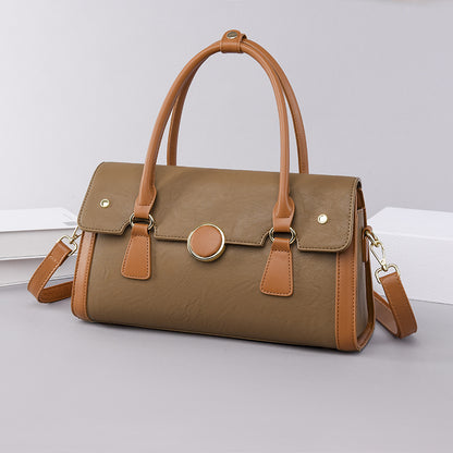 2025 women's handbag fashionable simple large-capacity commuter bag women's high-end light luxury shoulder tote bag